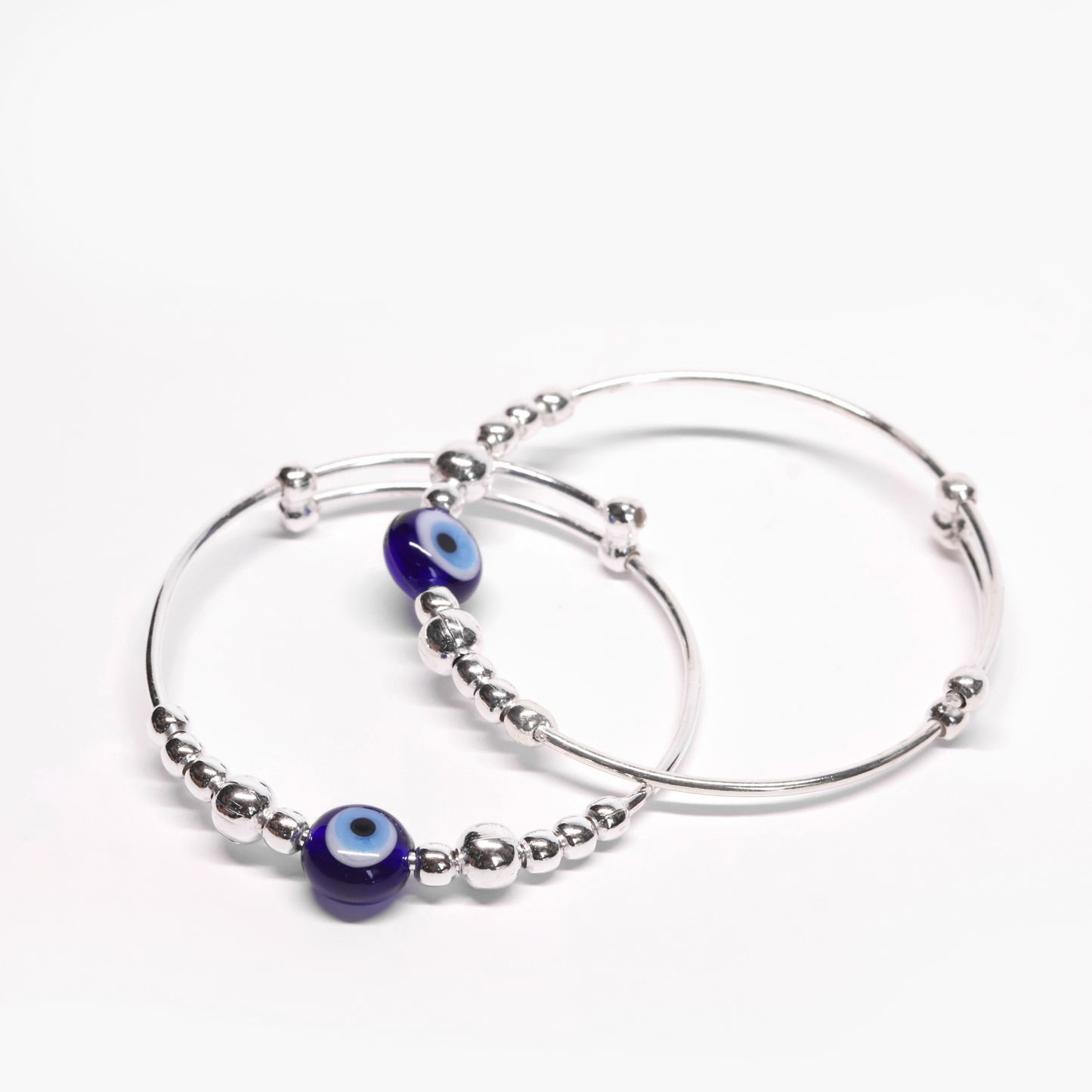 EVIL EYE TODDLER SILVER KADA