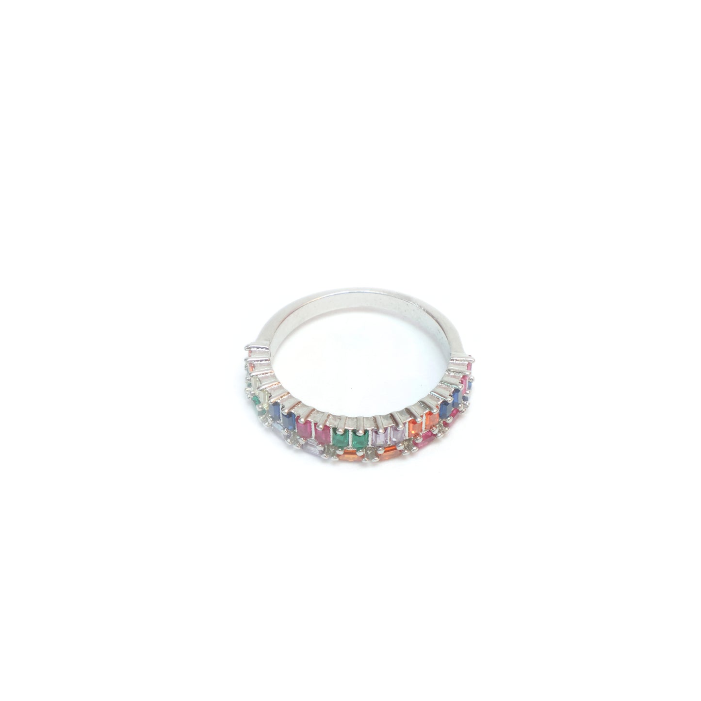 VERONICA POP COLOUR SILVER RING