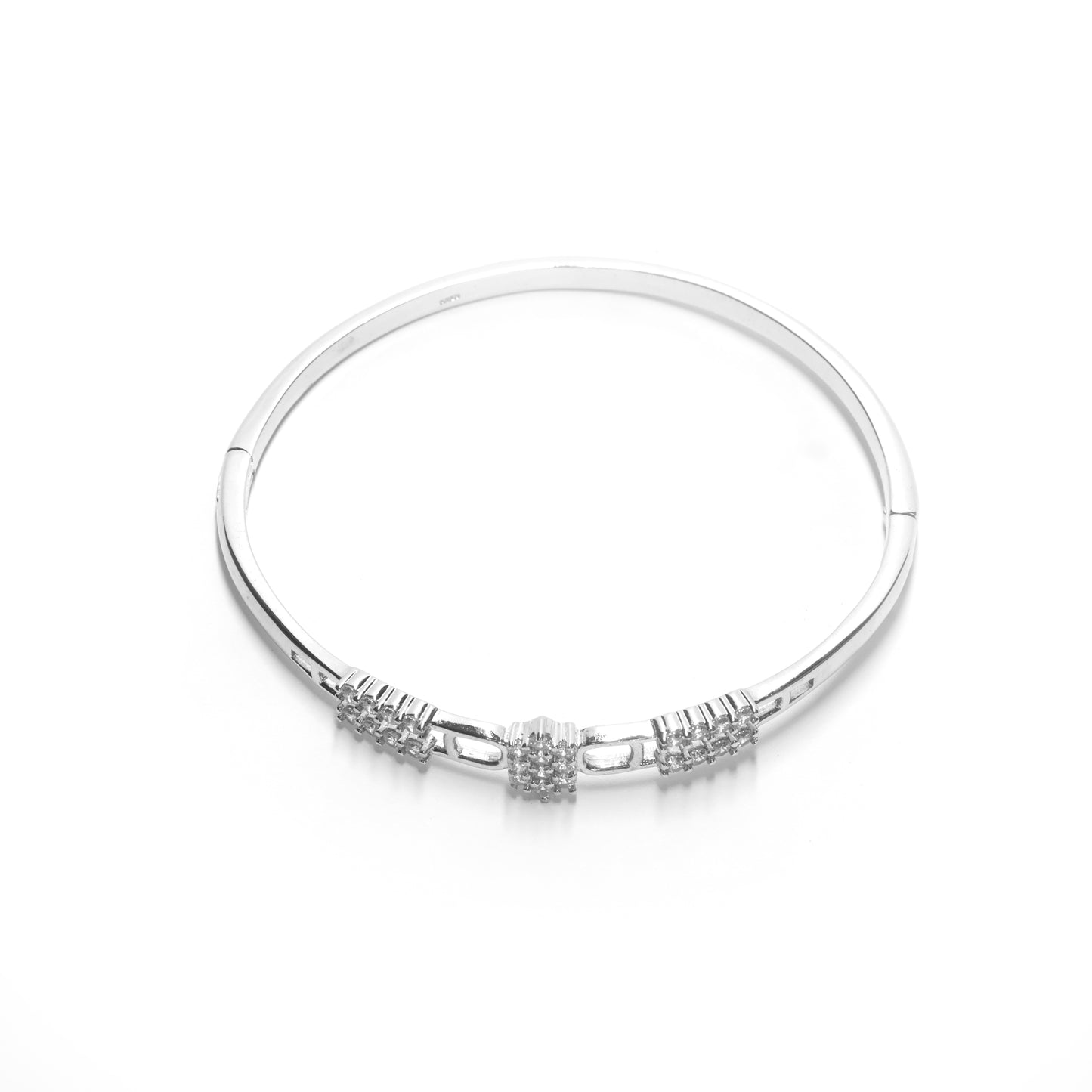 LYRA ZIRCONIA SILVER BRACELET