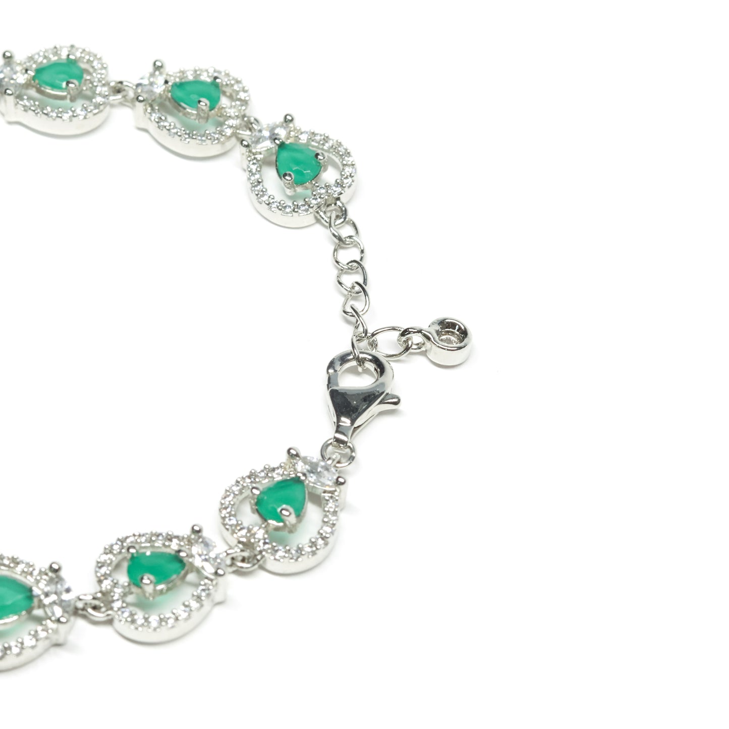 EMERALD SILVER BRACELET