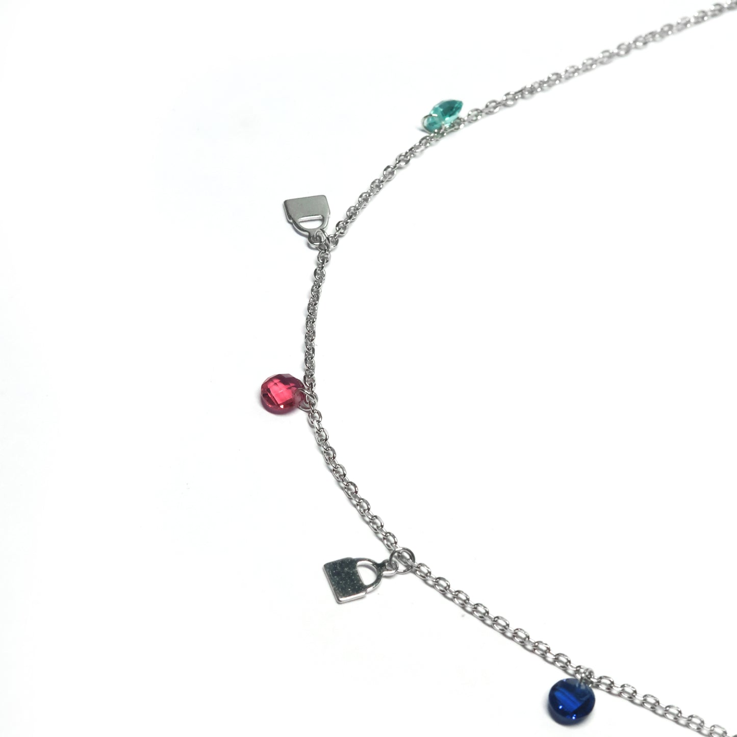 CILLIAN CHARMS SILVER NECKLACE