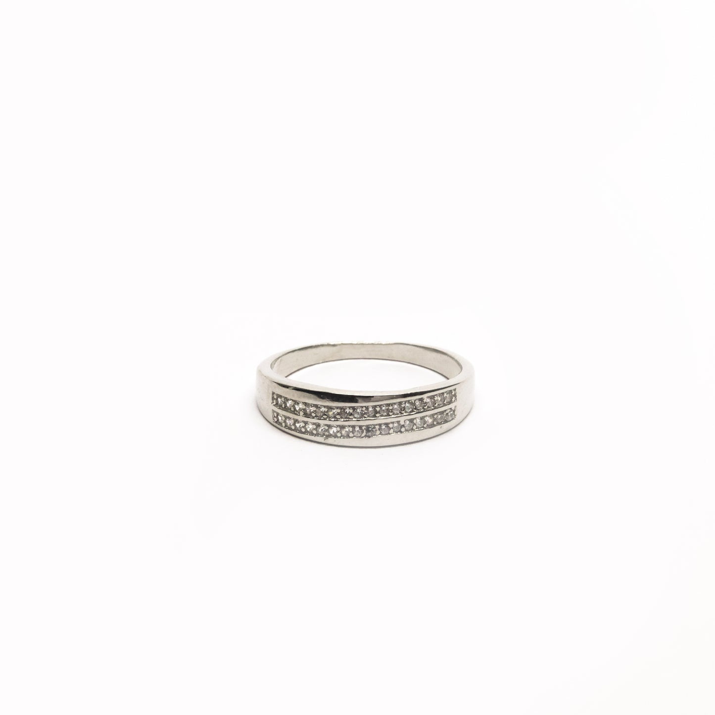 PEACHES COUPLE SILVER RING